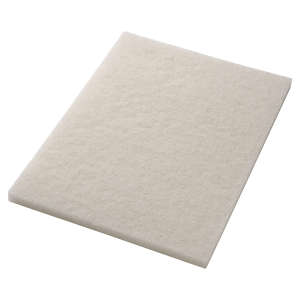 Americo, Polish, White, 14"x24" Rectangle Floor Pad