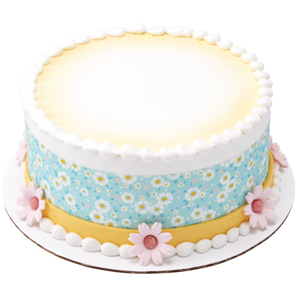 Blue Ditsy Print PhotoCake® Edible Image® Strips