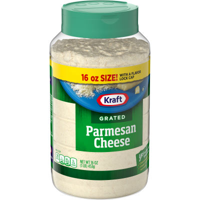 Kraft 100% Parmesan Grated Cheese 16 oz Shaker