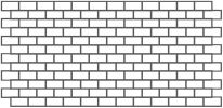 Foundation Buff 2×1 Brick Mosaic Matte