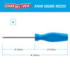 R104H Square Recess #1 X 4-inch Professional Screwdriver