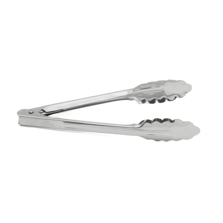 7-inch economy stainless steel utility tongs