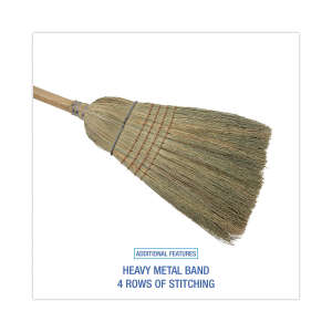 Boardwalk, 8in, Warehouse Broom, 56" Overall Length, Corn Bristles, Natural