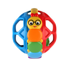 Baby Einstein Bendy Ball Easy Grasp Oball Rattle BPA-free Toy, Ages 3 Months+ - image 2 of 11