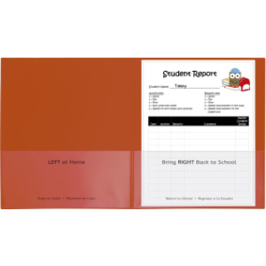 Classroom Connector&trade; School-To-Home Folders, Orange, Box of 25