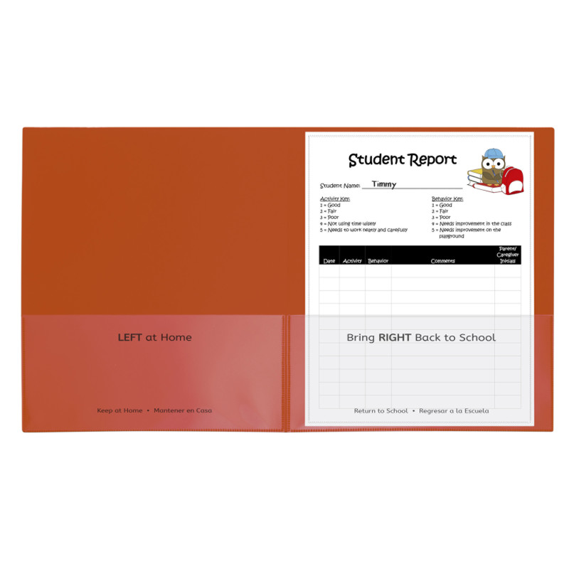 Classroom+Connector%E2%84%A2+School-To-Home+Folders%2C+Orange%2C+Box+of+25
