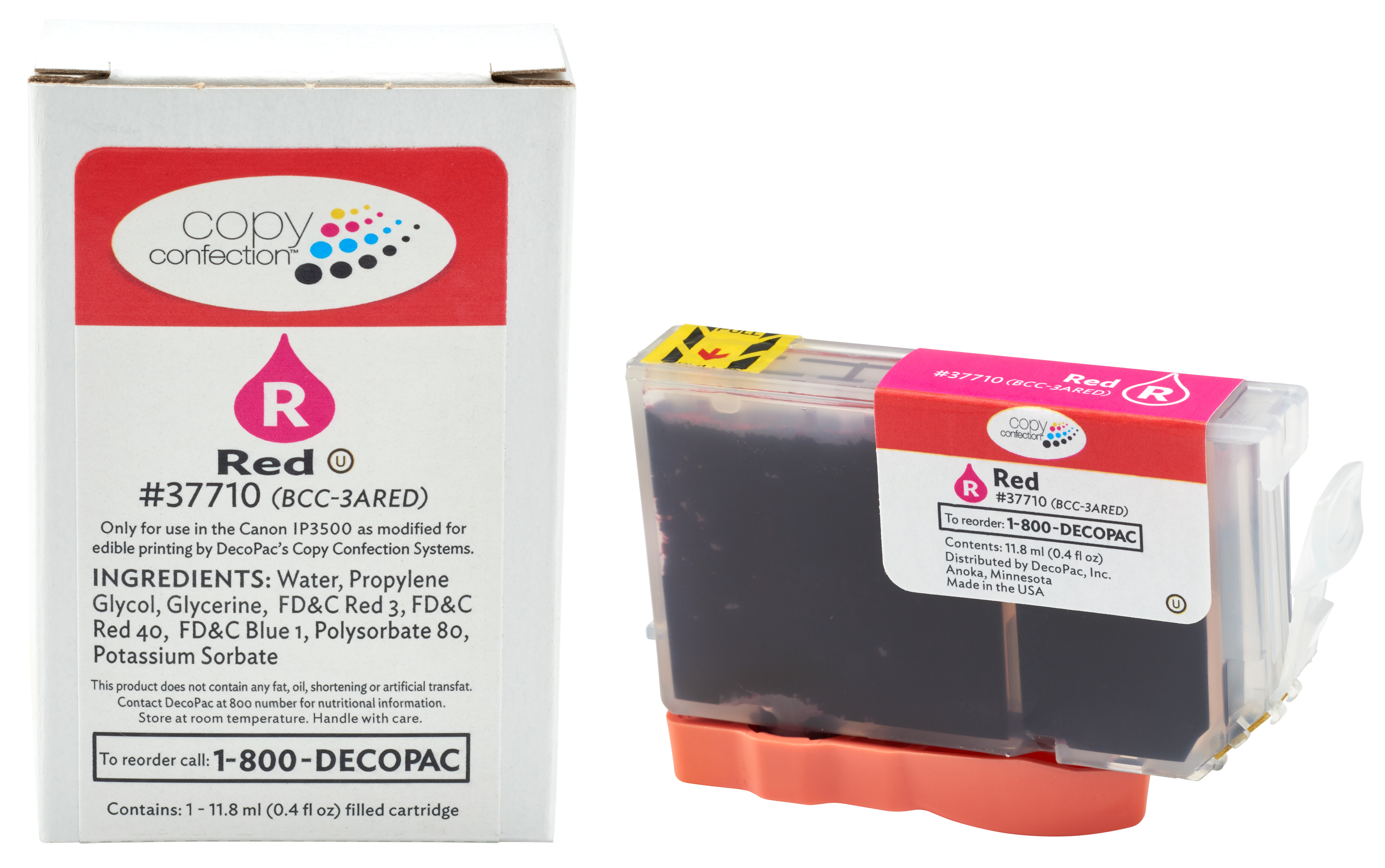 IP3500 Red Ink Cartridge Copy Confection® Ink DecoPac