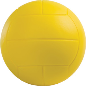 Coated Hi Density Foam Volleyball, Yellow