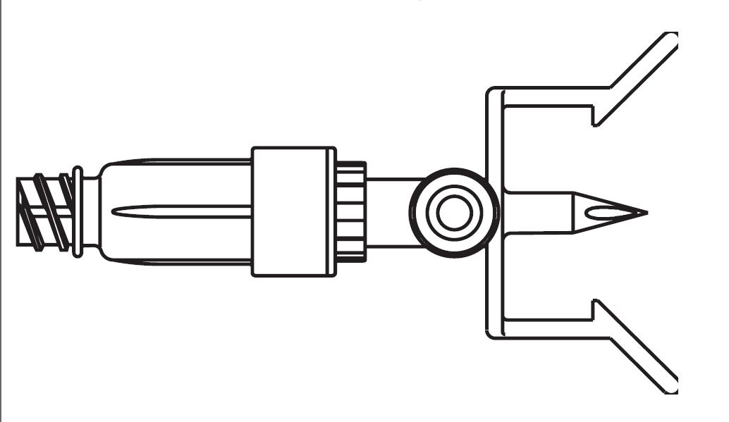 Mini Spike Dispensing Pin with Ultrasite Valve and Security Clip MK 349479
