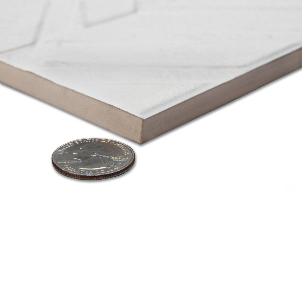 Lumiere Lelue Blanco 11-3/4 in. x 35-3/8 in. Ceramic Wall Tile