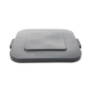 Rubbermaid Commercial, BRUTE, Square, Resin, 28 gal, Gray, Receptacle Lid