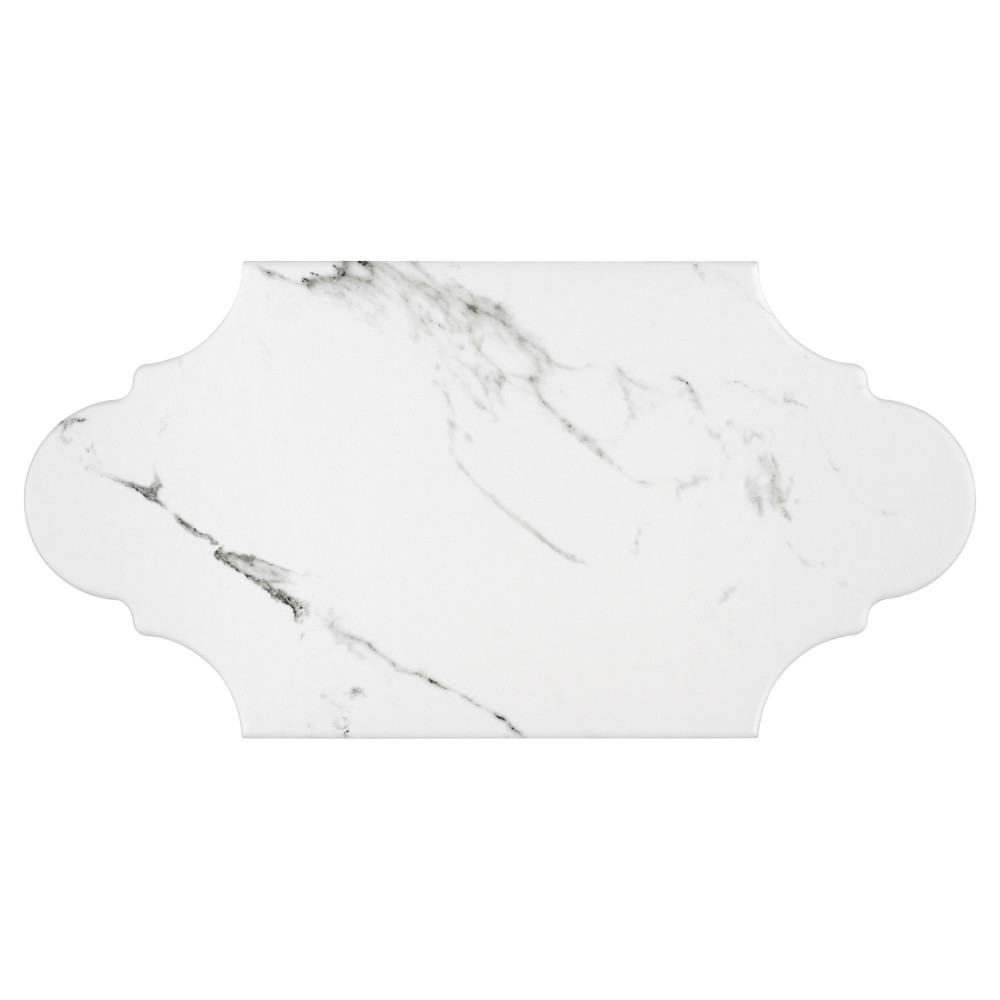 Timeless Calacatta Provenzal 6-1/4 in. x 12-3/4 in. Porcelain Floor and Wall Tile