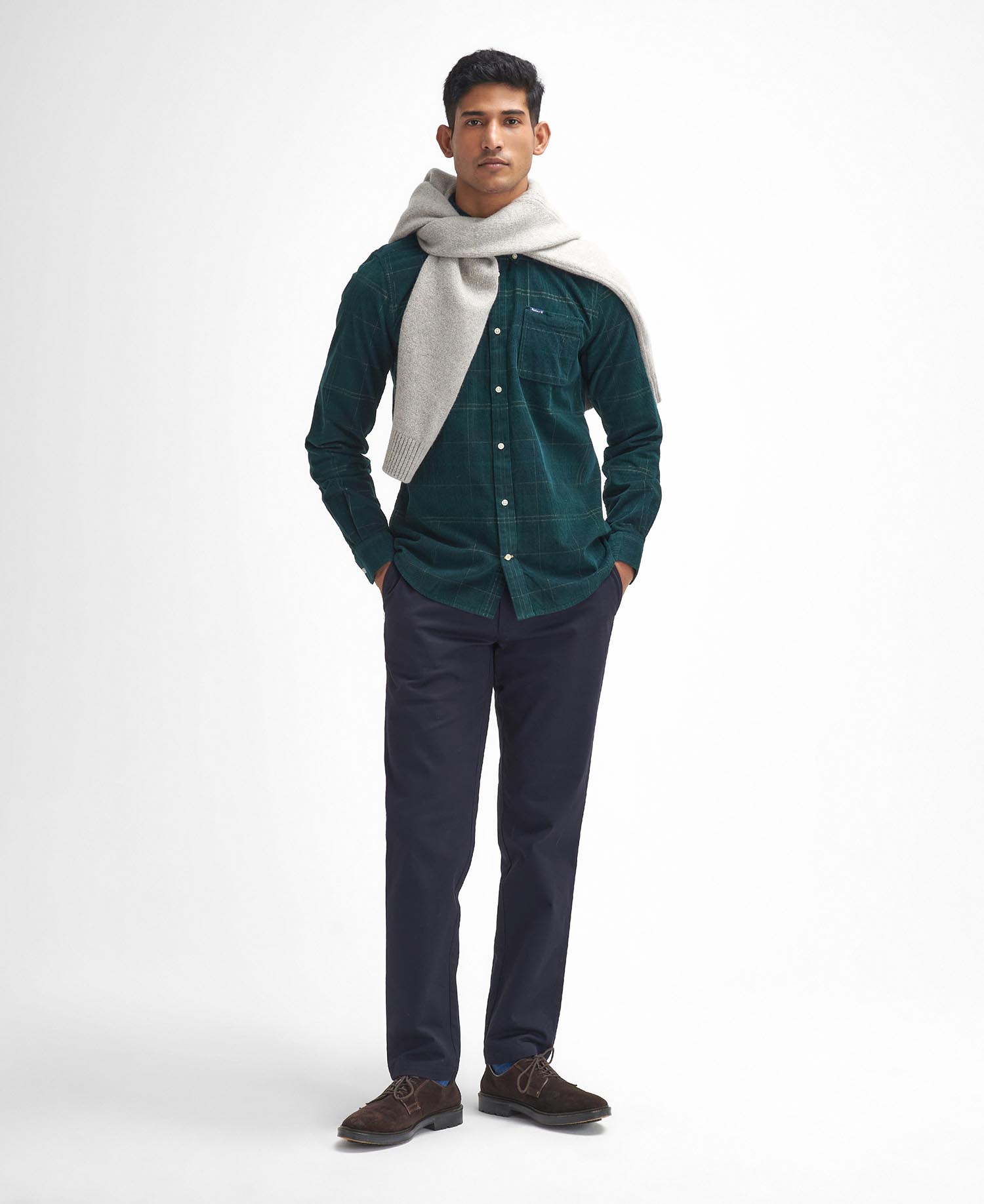 Sueded Sateen Slim Trousers image number 0