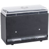 One-sided bulk unwrapped straw dispenser in black