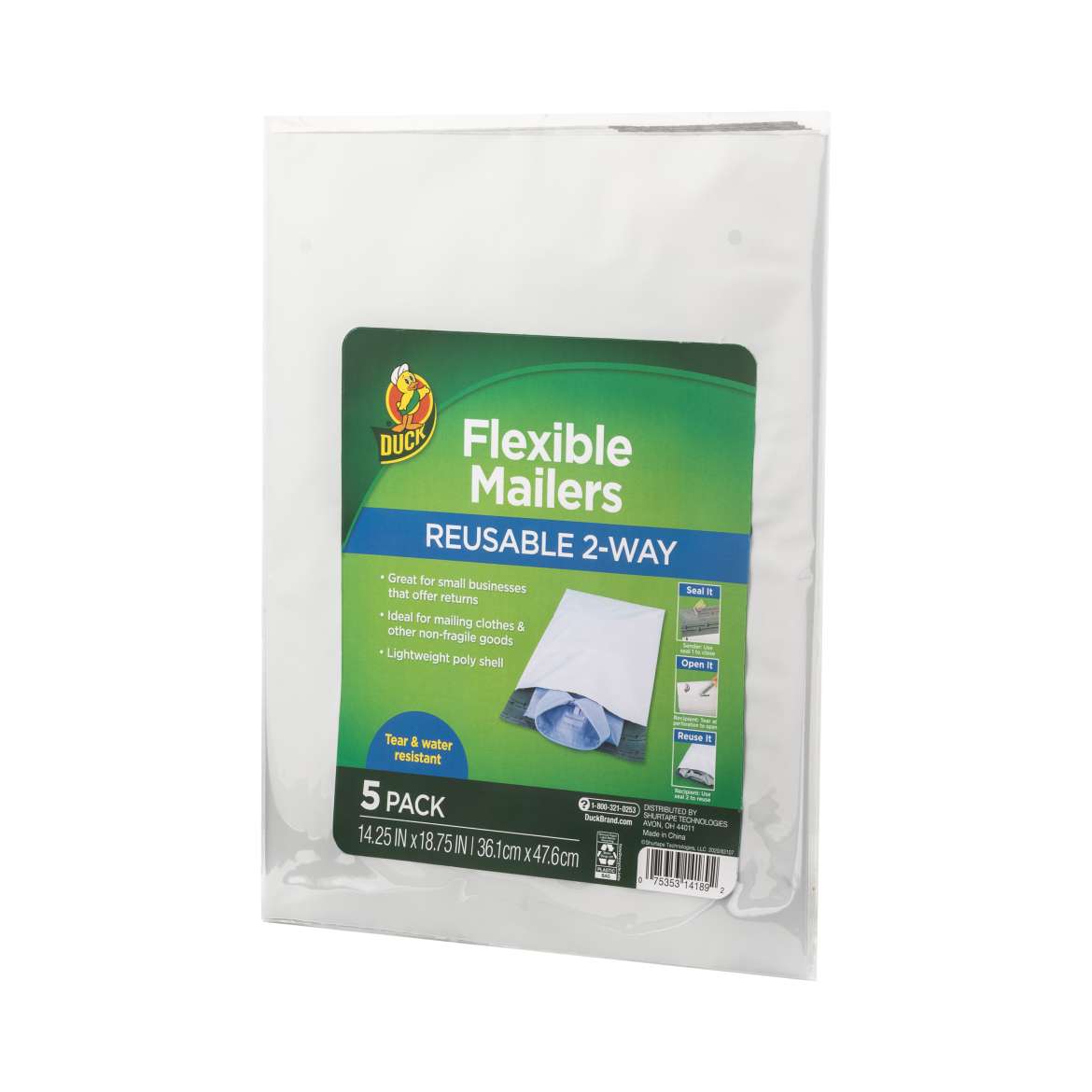 Duck® Brand Reusable 2-Way Flexible Mailers Image