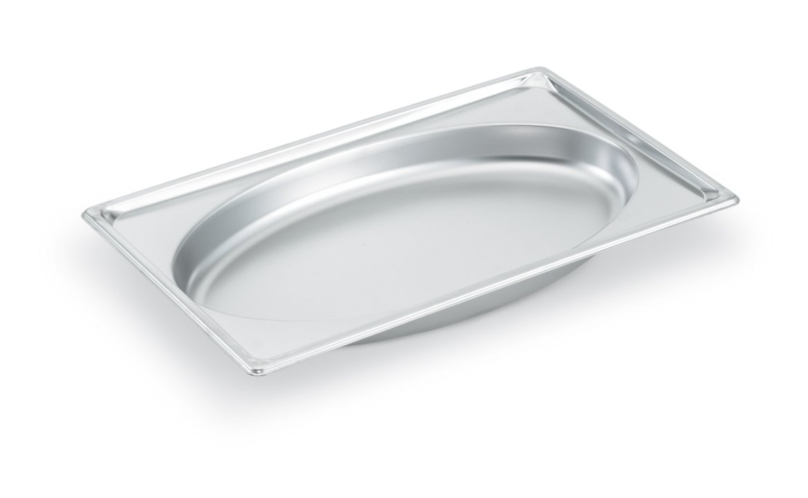 Full-size 2 ½-inch-deep Super Pan® stainless steel super shape oval wild pan