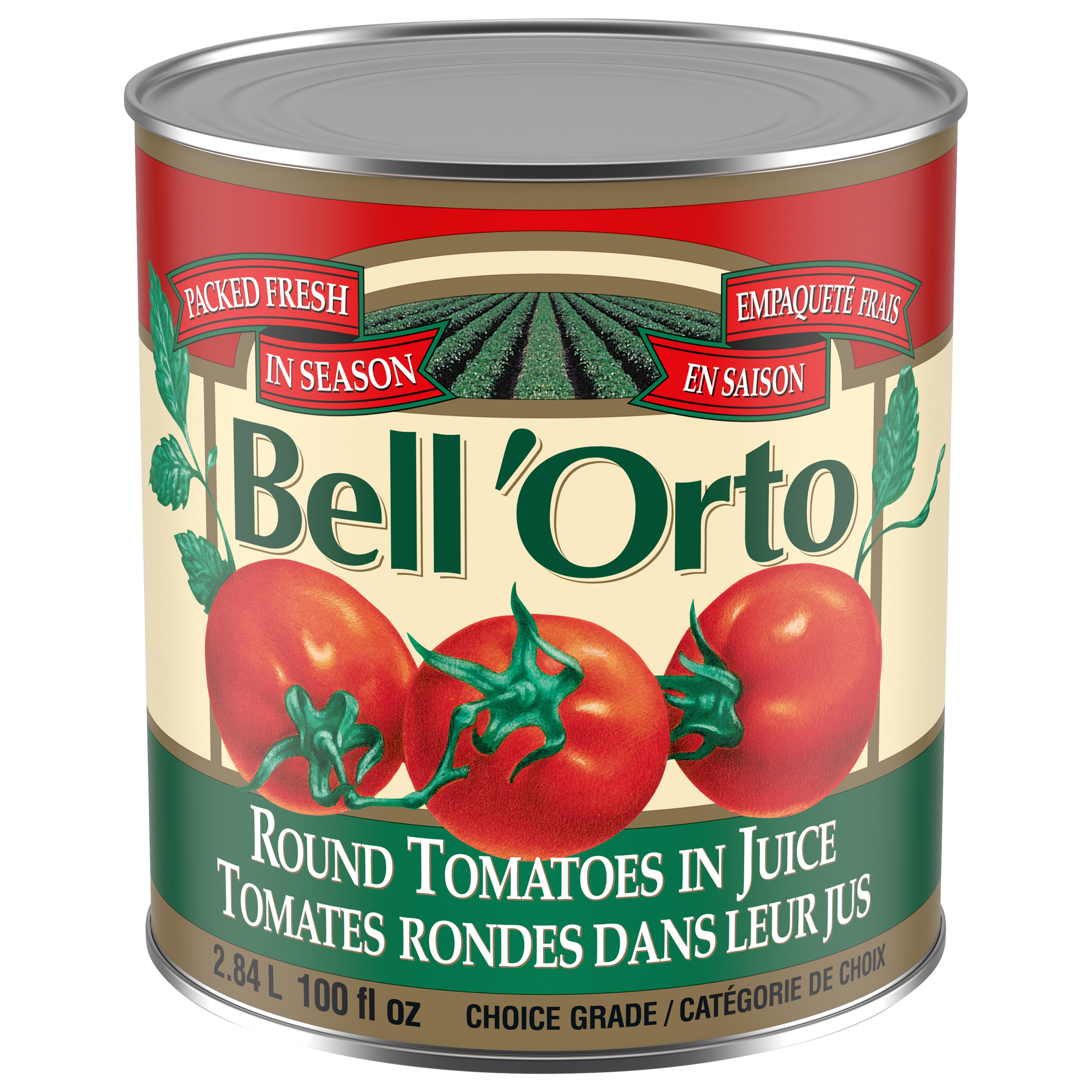 BELL’ORTO tomates entières et pelées – 6 x 2,84 L