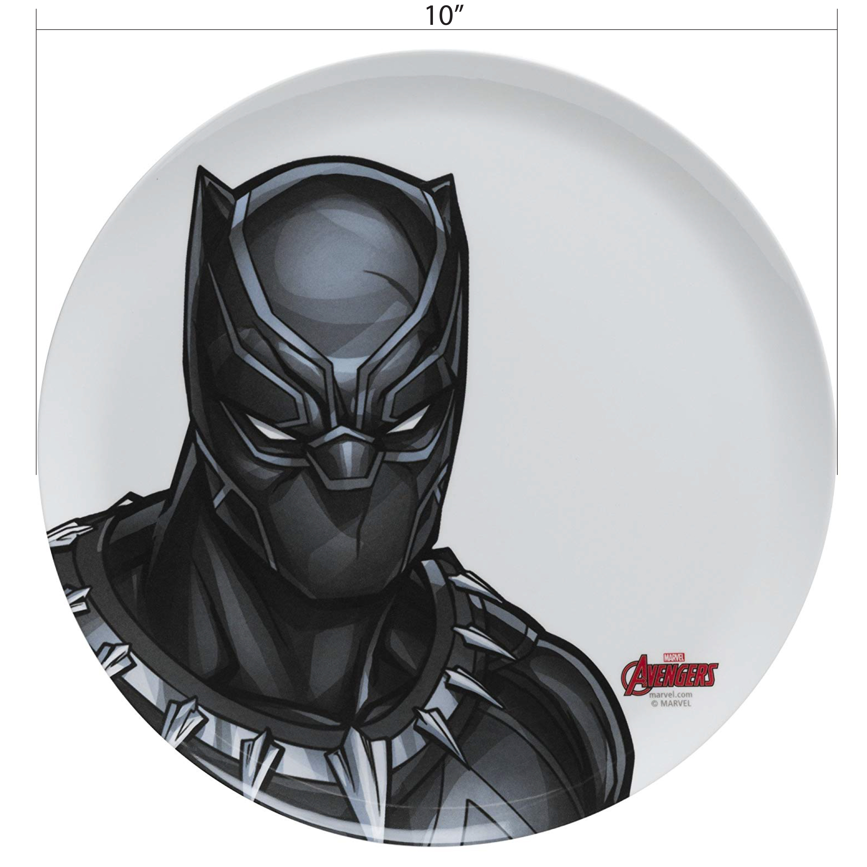 Marvel Comics Dinnerware Set, Black Panther & The Avengers, 2-piece set