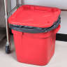 Rubbermaid Commercial, BRUTE, Square, Resin, 28 gal, Red, Receptacle Lid