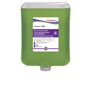 SCJLIM4LTR, SC Johnson Professional, Solopol Lime Medium Heavy-Duty Liquid Soap,  4 L Cartridge