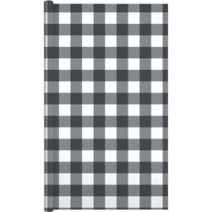 Cottage Gingham Black Bulletin Board Paper Roll, 47.25" x 25'
