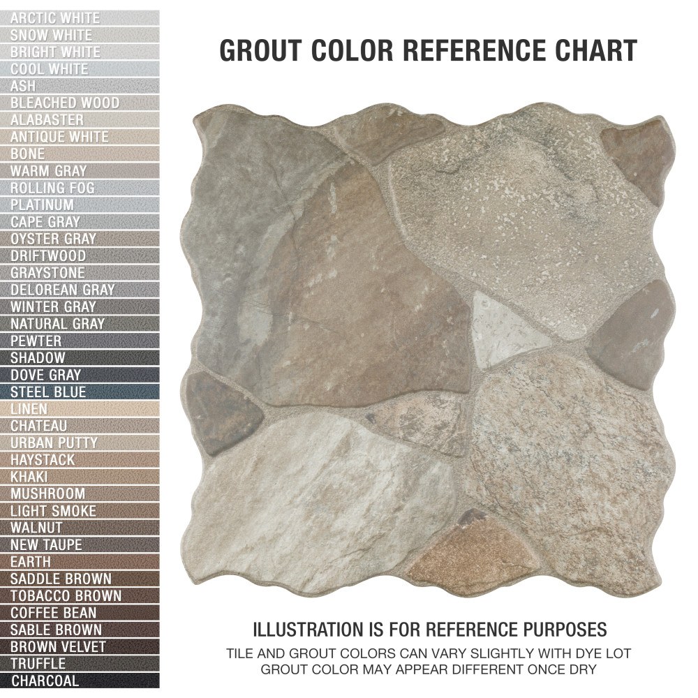 Canet Gris 17 in. x 17 in. Porcelain Floor and Wall Tile