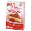 Jell-O No Bake Strawberry Cheesecake Dessert Strawberry Topping, Filling and Crust Mix, 19.6 oz. Box