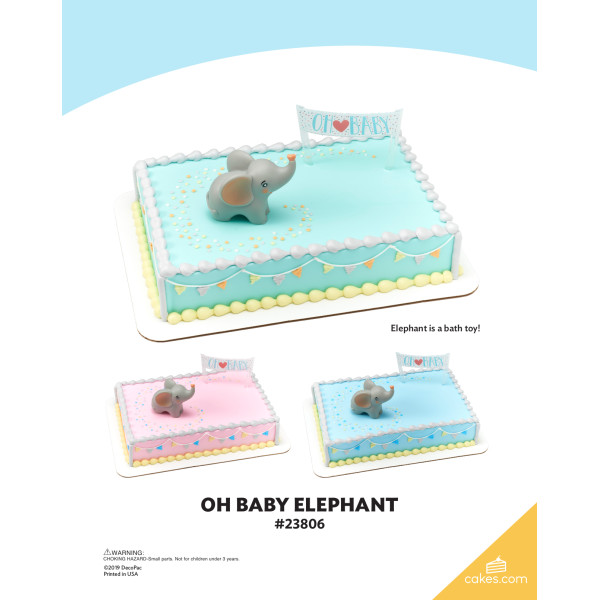 Oh Baby Elephant The Magic of Cakes® Icing Only Page