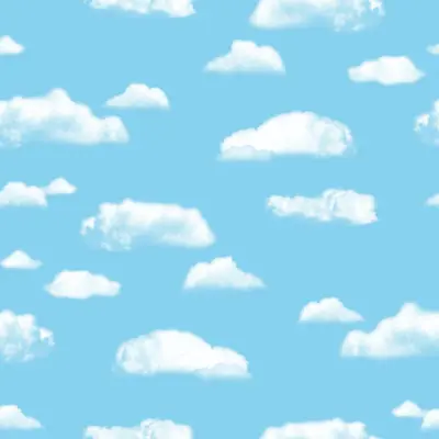 Fadeless Bulletin Board Paper, Fade-Resistant Paper for Classroom Decor, 47.25” x 50’, Clouds, 1 Roll