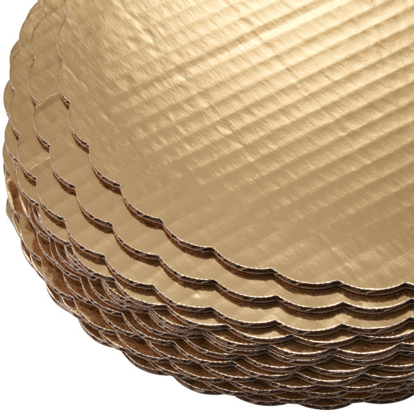 10" Round Gold Cake Board