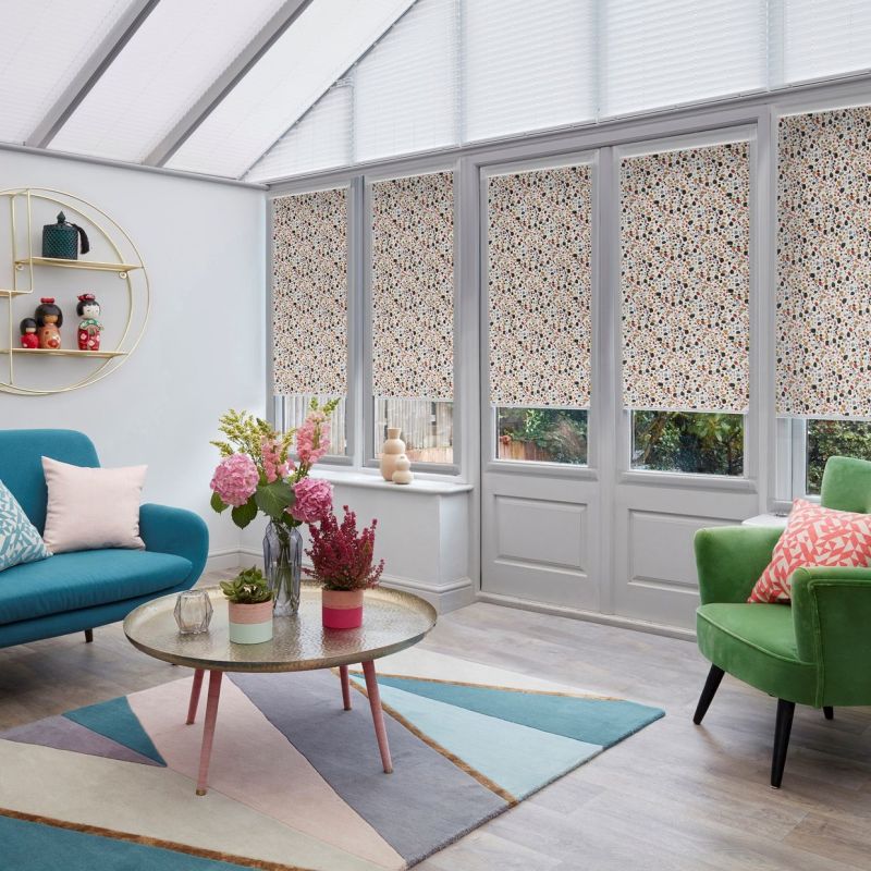 Lucca Brick Conservatory Roller blind