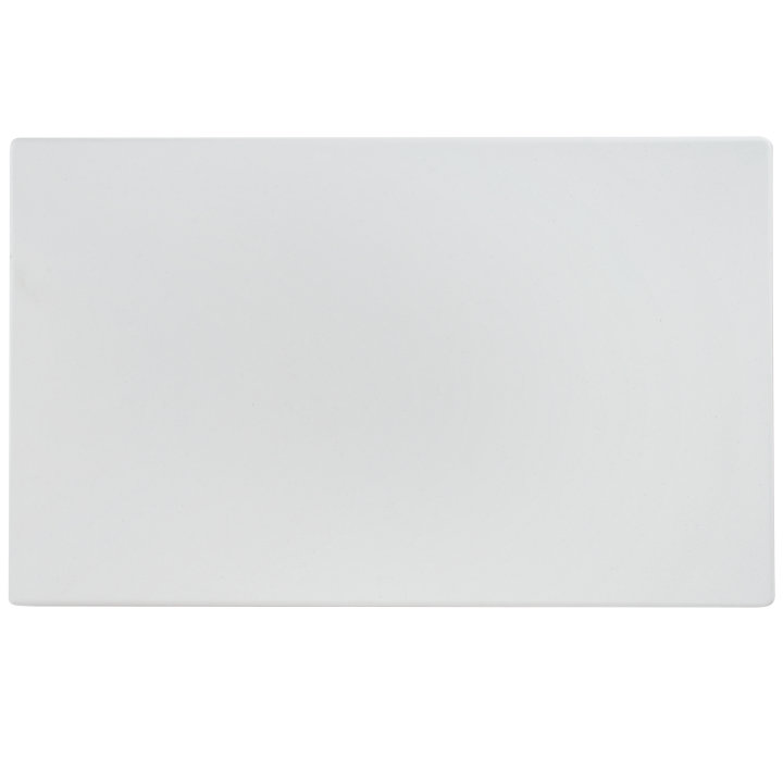Blank Miramar® resin template for Miramar contemporary food pans in white stone