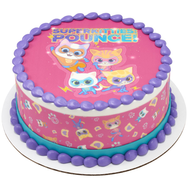 Disney Jr. Super Kitties Kitty Cat Fast PhotoCake® Edible Image® Strips