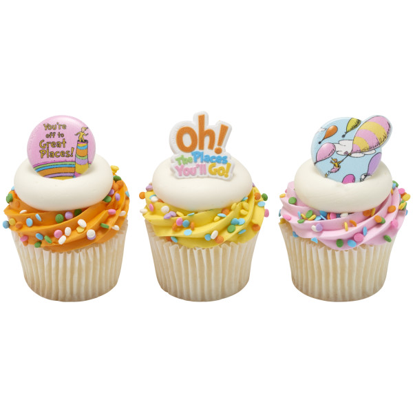 Oh, the Places You'll Go! Onward we go Cupcake Rings