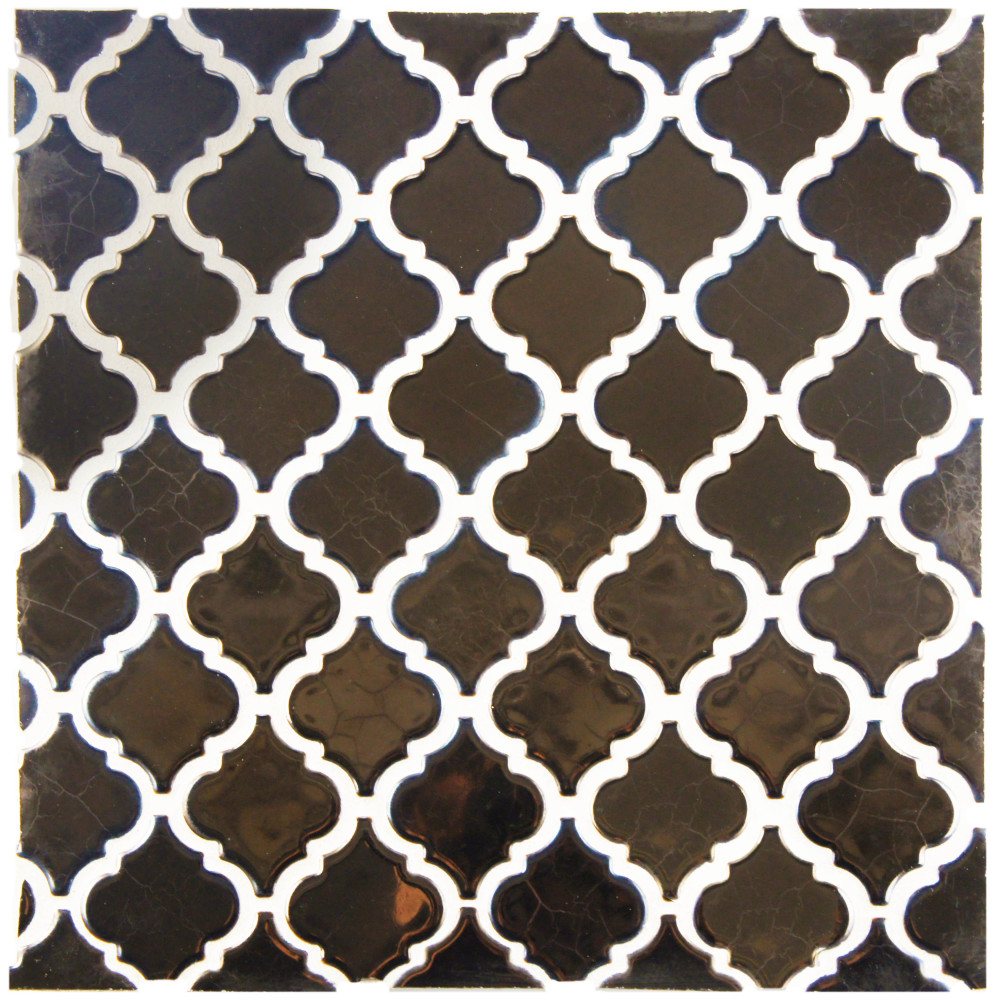 Sample – Hudson Tangier Gold Porcelain Mosaic Tile