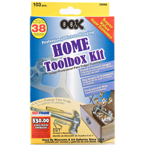 Hillman Professional Picture Hanging Home Toolbox Kit 10lb-50lb