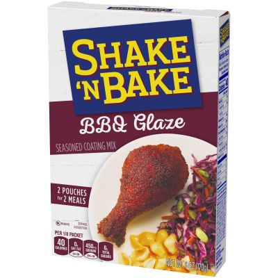 Shake 'N Bake BBQ Glaze Seasoned Coating Mix, 2 ct Packets