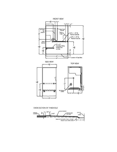 Technical Drawing — Cd Shower Tech Draw Sss 6239 Bf Mas