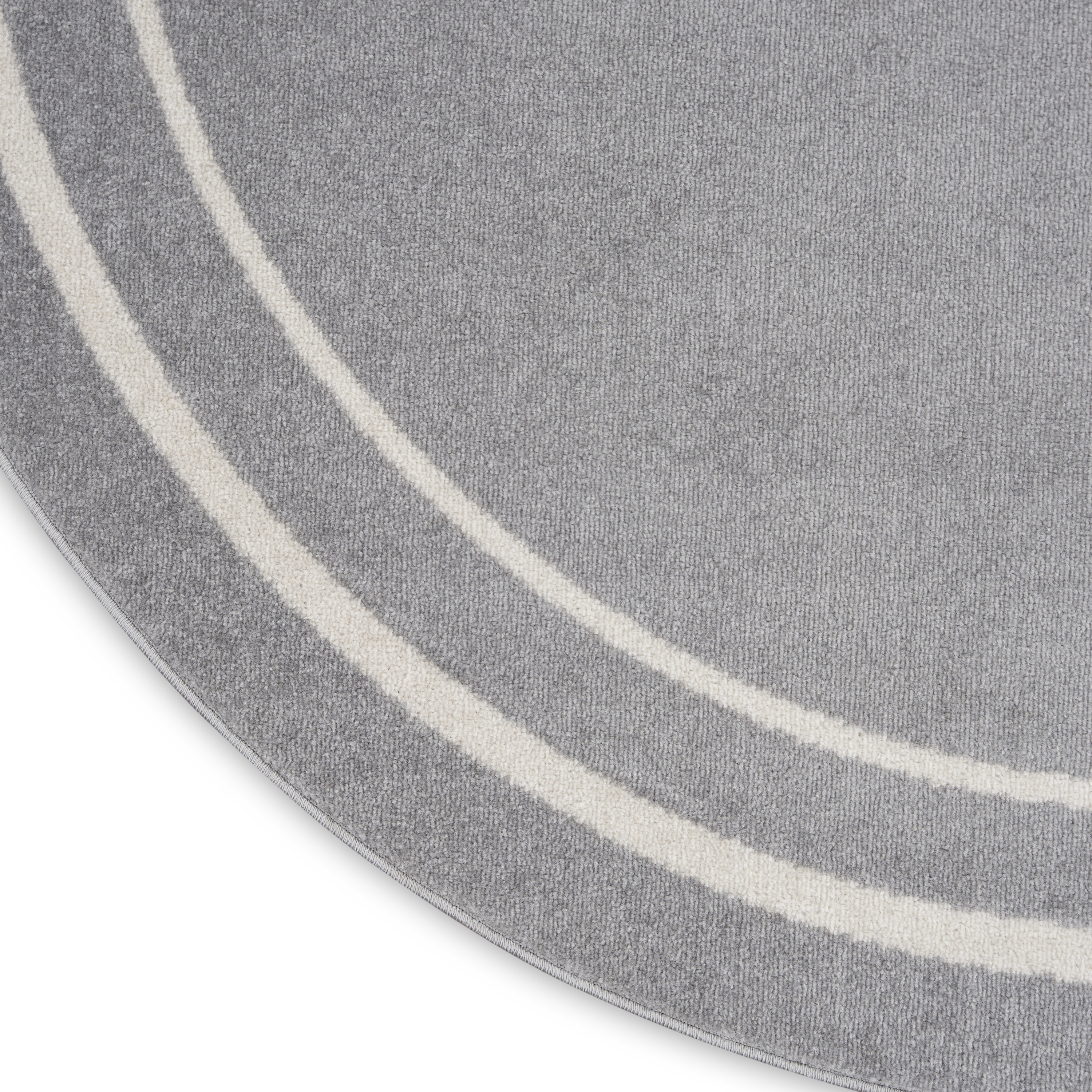Nourison Nourison Essentials 8' x Round Grey Ivory Contemporary Rug