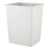 Rubbermaid Commercial, Glutton, 56 gal, Resin, Cream, Square, Receptacle