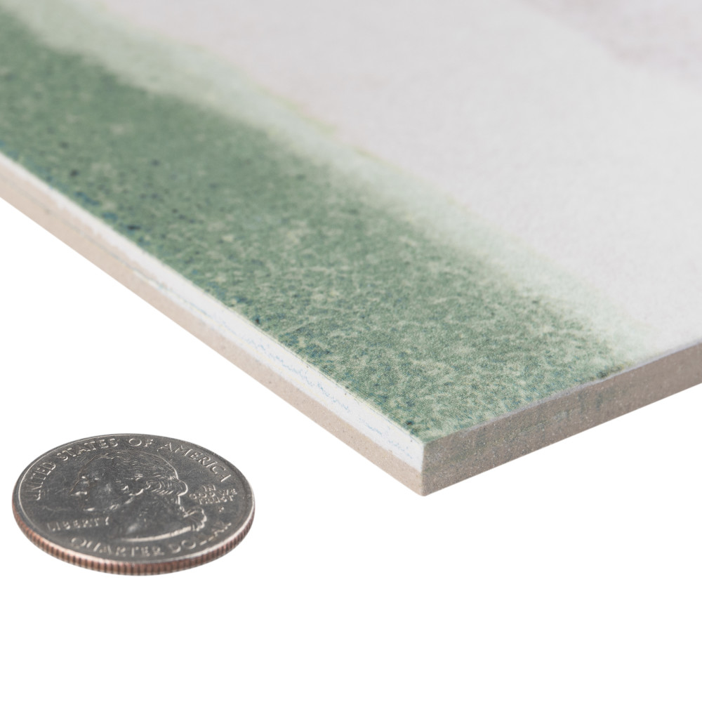 Matter Canvas Bone Green 6 in. x 6 in. Porcelain Floor and Wall Tile