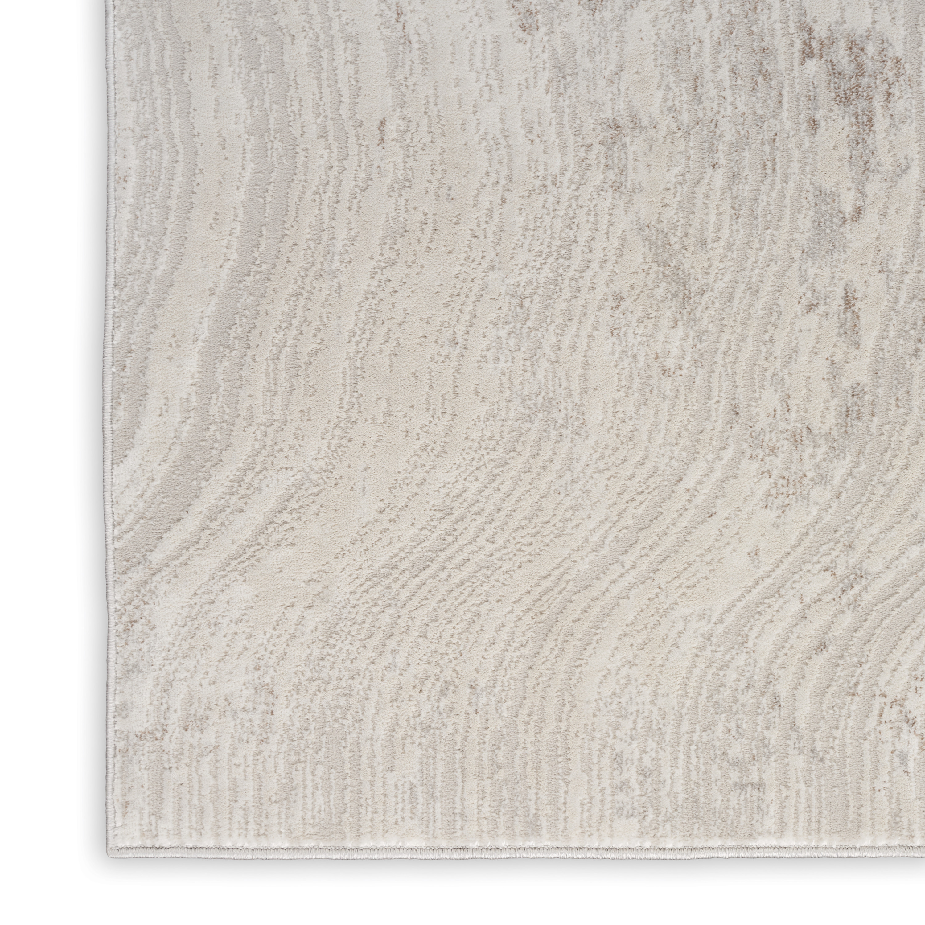 Calvin Klein CK024 Irradiant 3'11" x 5'11" Silver Grey Modern Indoor Rug