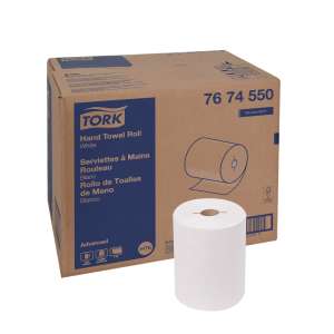 Tork, H76 Advanced, 450ft Roll Towel, 1 ply, White