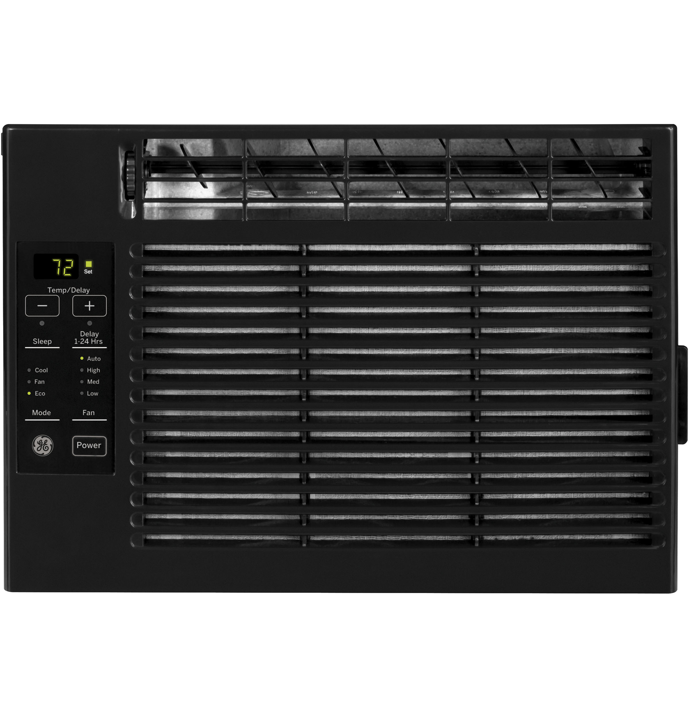 GE® 5,000 BTU Electronic Window Air Conditioner for Small Rooms up to 150 sq ft., Black