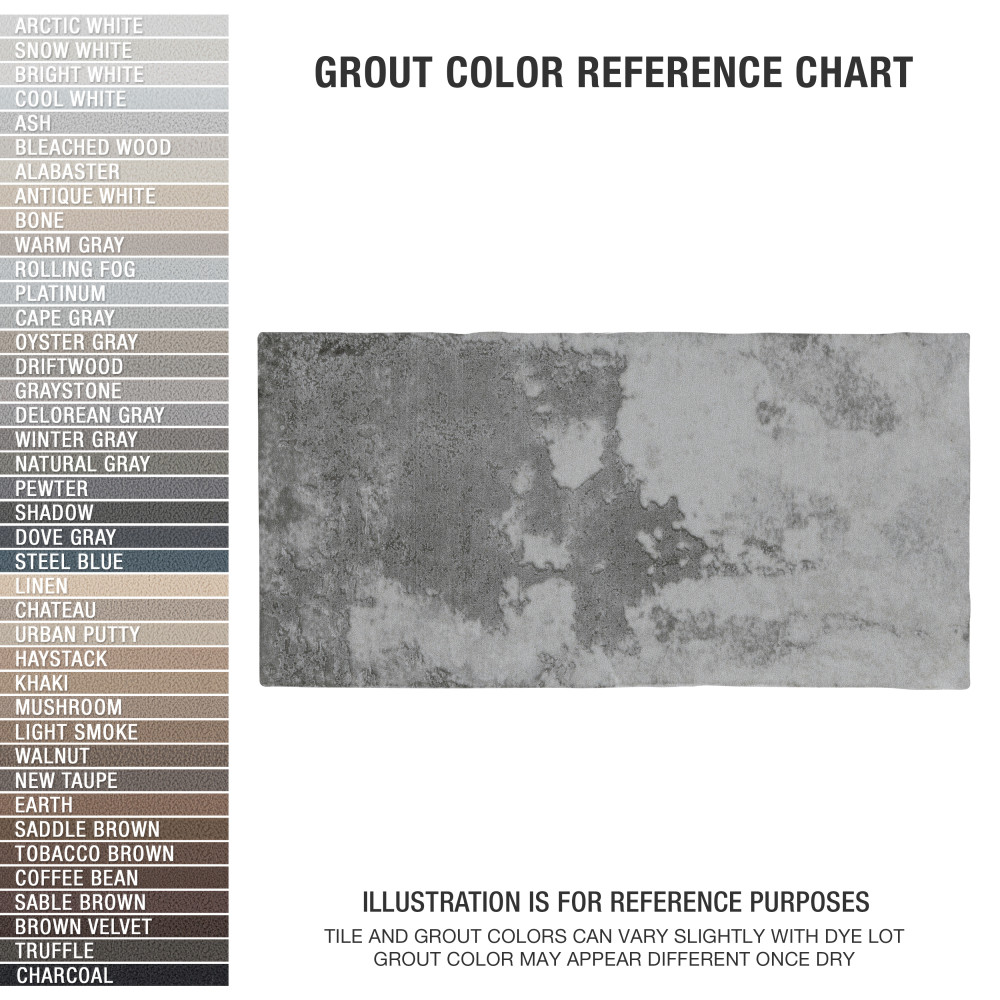 Biarritz Grey 3 in. x 6 in. Ceramic Wall Tile