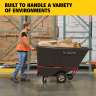 RUB1315BK, Rubbermaid Commercial, BRUTE Standard Duty, Rotomolded Tilt Truck, Standard Duty, 1 Cubic Yard, Black