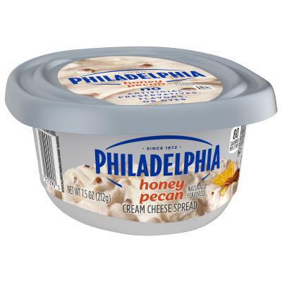 Philadelphia Honey Pecan Cream Cheese Spread, 7.5 oz Tub