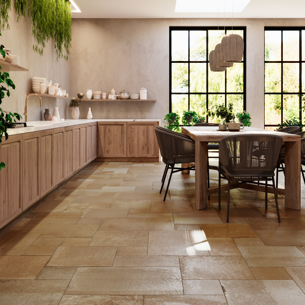 Adagio Rosso Modular 25-5/8 in. x 51-1/8 in. Porcelain Floor and Wall Tile