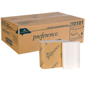 Georgia Pacific, Preference® Interfold, 2 ply, 4in Bath Tissue