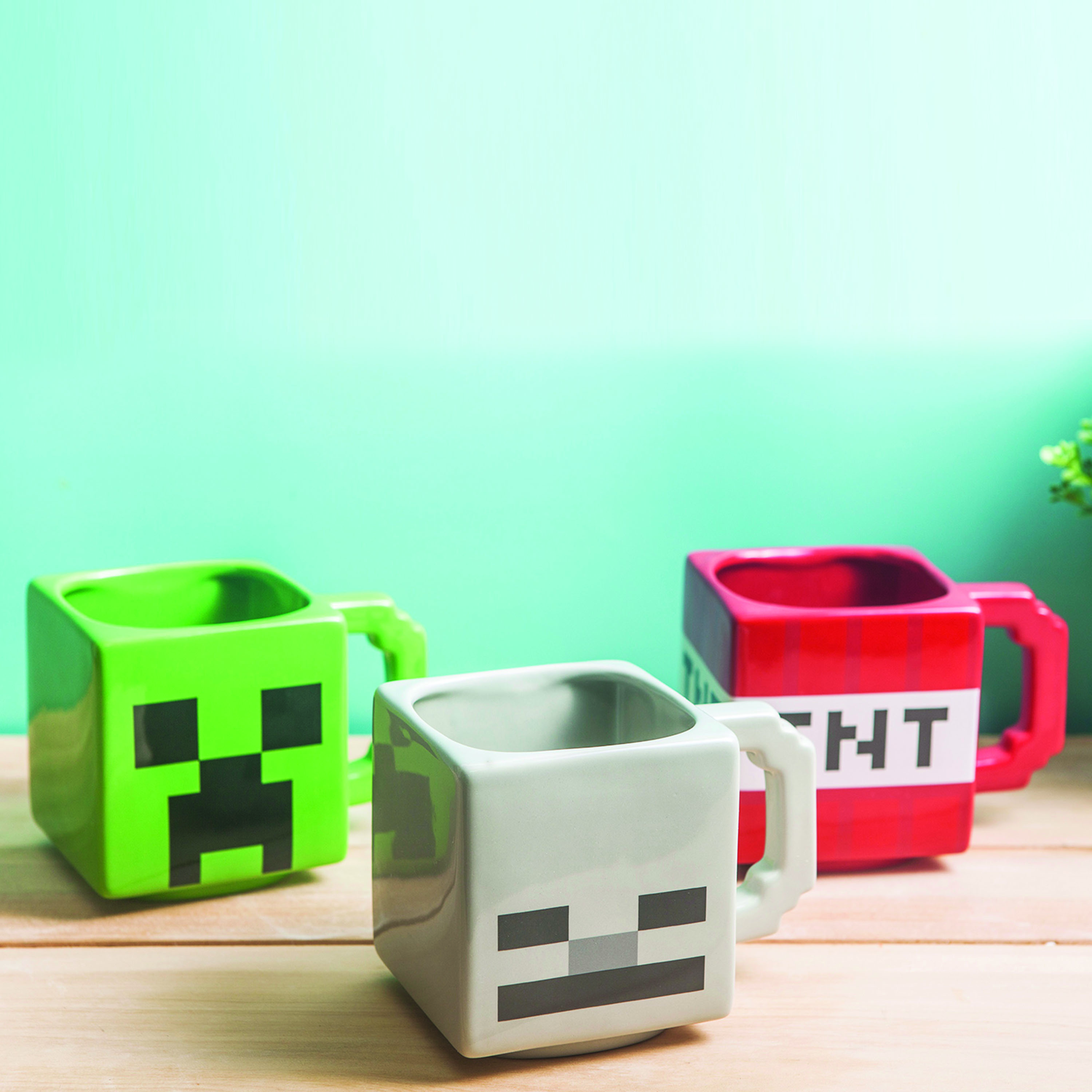 Minecraft Ceramic Coffee Mug, TNT, Skeletons and Creeper, 3-piece set slideshow image 13